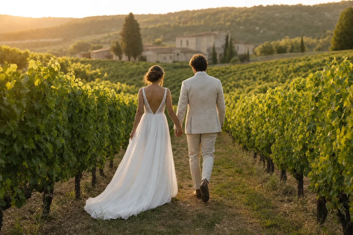 Mariage dans un domaine viticole : réussir sa réception